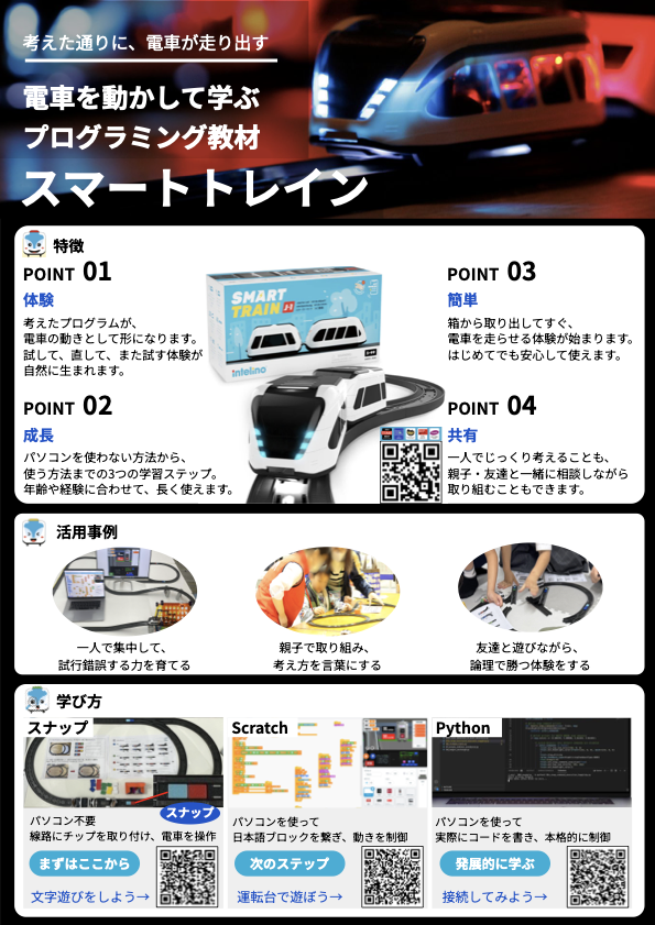 イベント・体験会向けスマートトレインチラシのプレビュー