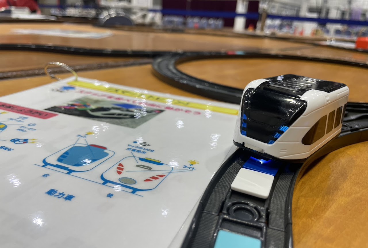 線路上のスナップを読み取るスマートトレイン